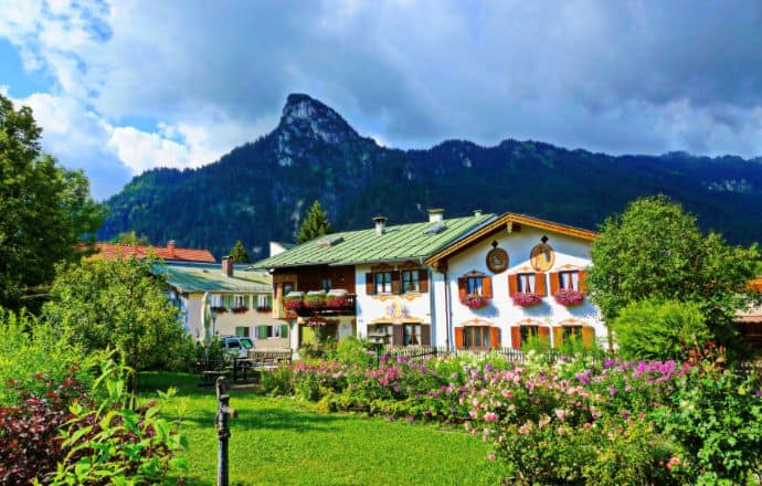 House in Oberammergau Bavaria Germany