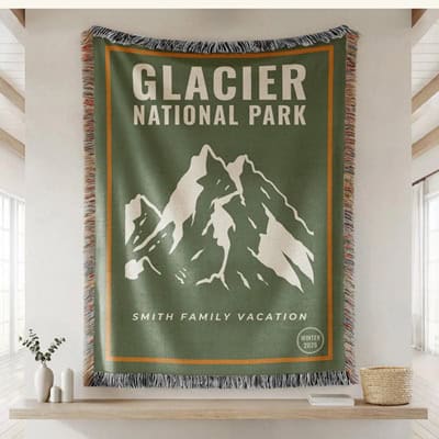 Glacier National Park Blanket
